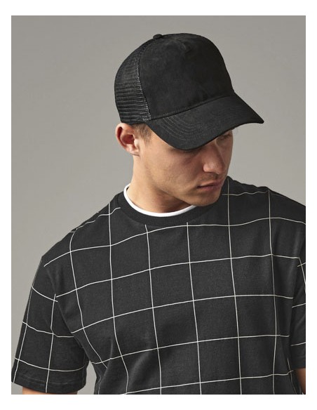 BEE-B643-Suede Snapback Trucker 2